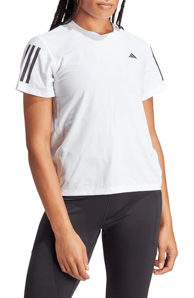 Adidas Originals Adidas Aeroready Train Essentials 3-stripes Tee In White And Black In White