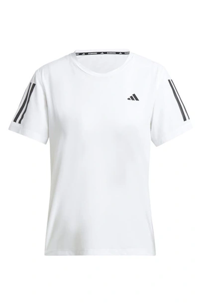 Shop Adidas Originals Adidas Own The Run Performance T-shirt In White