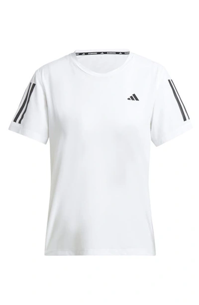 Shop Adidas Originals Own The Run Performance T-shirt In White