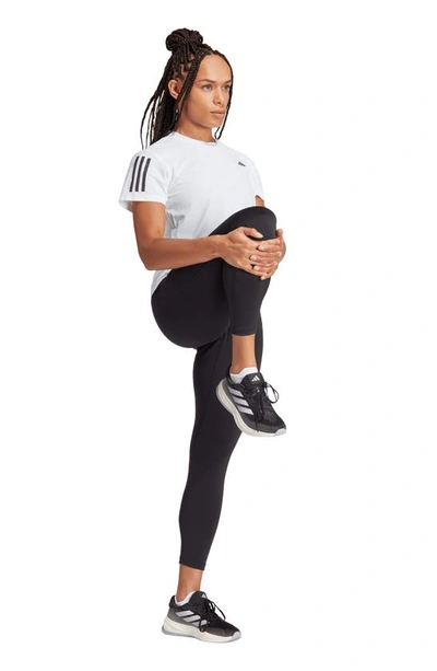 Adidas Originals Adidas Aeroready Train Essentials 3-stripes Tee In White And Black In White