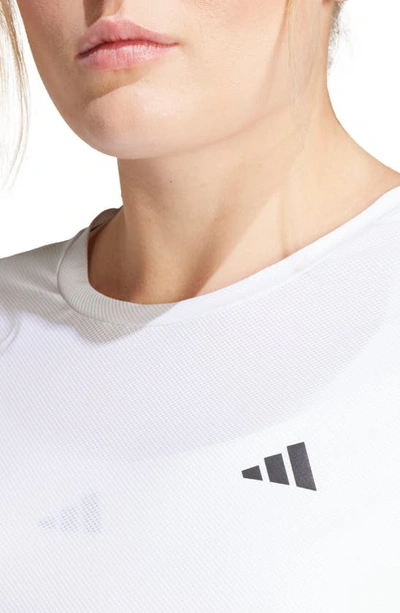 Shop Adidas Originals Adidas Own The Run Performance T-shirt In White