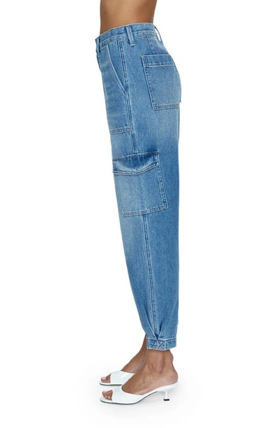 Shop Pistola Josephine Ankle Barrel Leg Cargo Jeans In Param