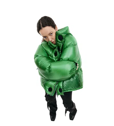 Readymade Green Down Jacket In Green