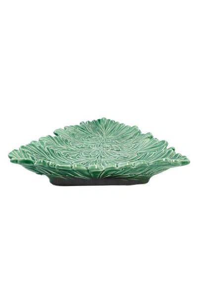 Shop Vietri Lastra Holiday Fig Tree Small Plate In Large Green