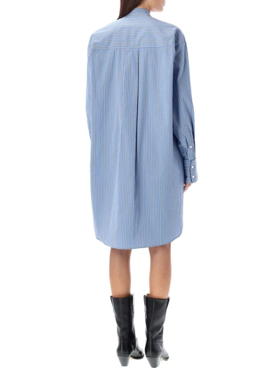 Shop Isabel Marant Rineta Shirt Dress In Blue
