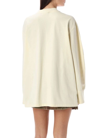 Shop Attico The  Long Sleeves T-shirt In Butter