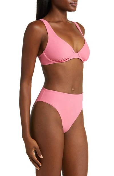 Shop Bondi Born Pamela Underwire Bikini Top In Rose