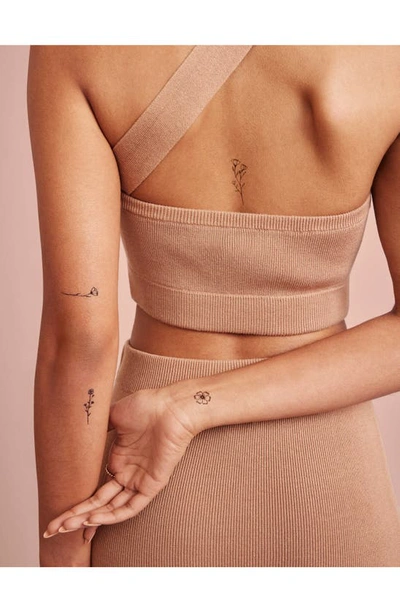 Shop Inked By Dani Blooming Temporary Tattoos In Black