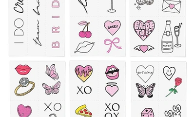 Shop Inked By Dani Bachelorette Babe Temporary Tattoos In Multi