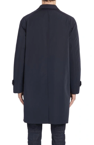 Shop Tom Ford Classic Fit Microfaille Raincoat In Ink