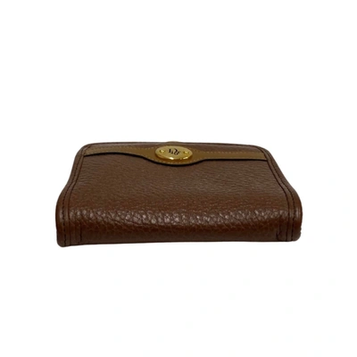 Shop Dior Brown Leather Wallet  ()