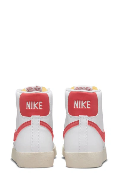 Shop Nike Blazer Mid '77 Sneaker In White/ Red/ Sail