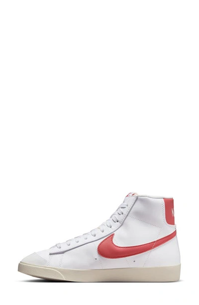 Shop Nike Blazer Mid '77 Sneaker In White/ Red/ Sail