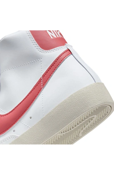Shop Nike Blazer Mid '77 Sneaker In White/ Red/ Sail