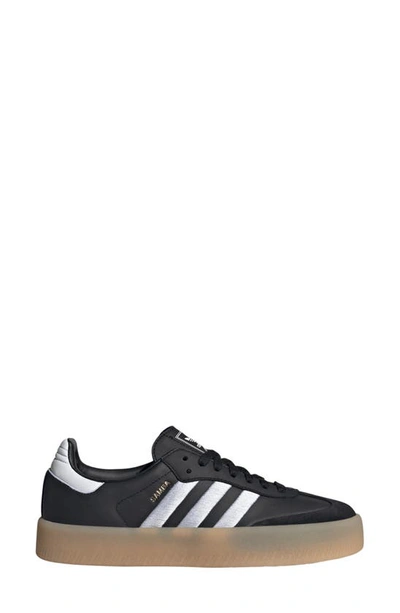 Shop Adidas Originals Samba Sneaker In Black/ Black/ White