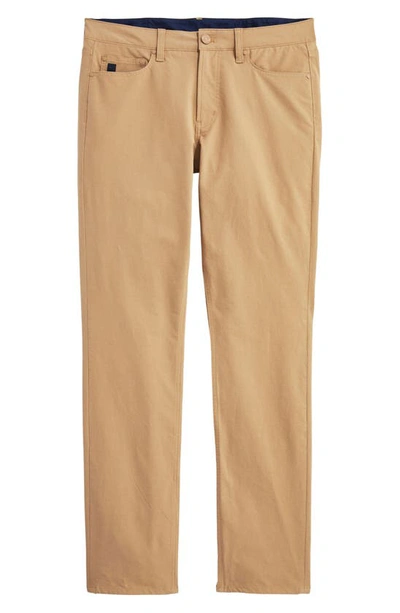 Vineyard Vines On The Go Canvas Five Pocket Pants In Officer Khaki