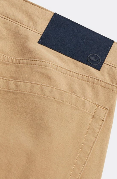 Vineyard Vines On The Go Canvas Five Pocket Pants In Officer Khaki
