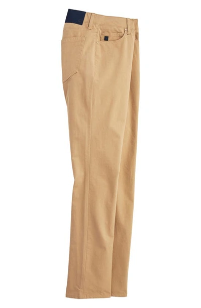 Vineyard Vines On The Go Canvas Five Pocket Pants In Officer Khaki
