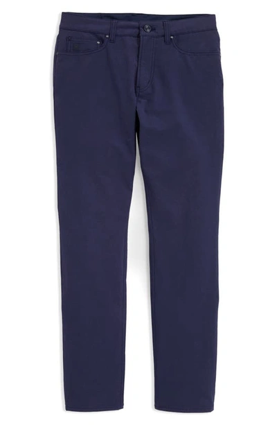 Vineyard Vines On The Go Canvas Five Pocket Pants In Nautical Navy