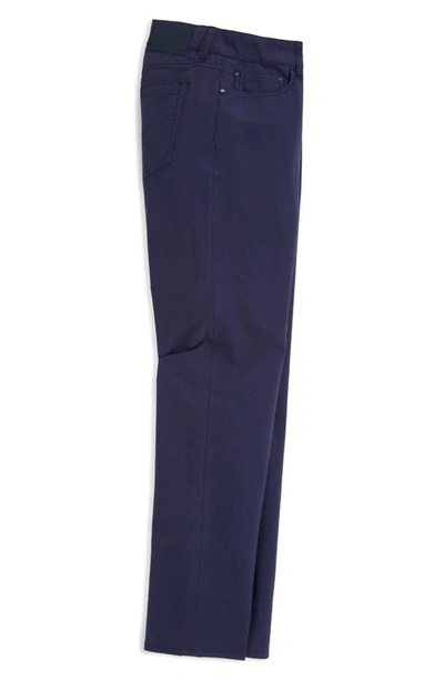 Vineyard Vines On The Go Canvas Five Pocket Pants In Nautical Navy
