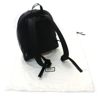 Shop Gucci Ophidia Black Leather Backpack Bag ()