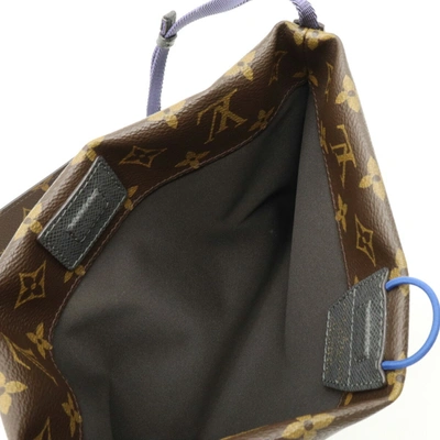 Pre-owned Louis Vuitton Pochette Apollo Blue Canvas Shoulder Bag ()