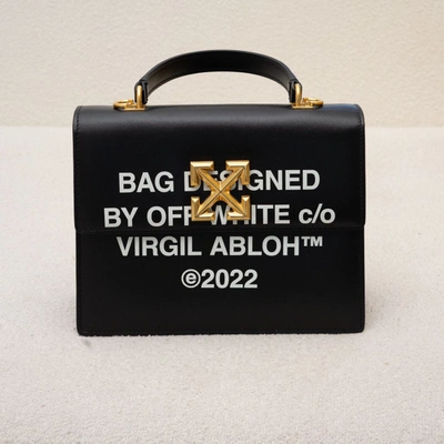 Pre-owned Off-white Printed Jitney Top-handle Bag