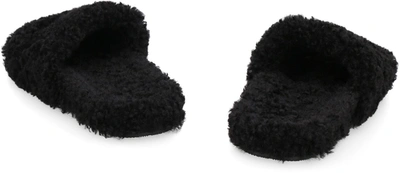 Shop Balenciaga Pelosi Slide Sandal In Black