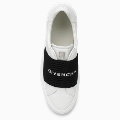 Shop Givenchy White Sneakers With Logo Band Men