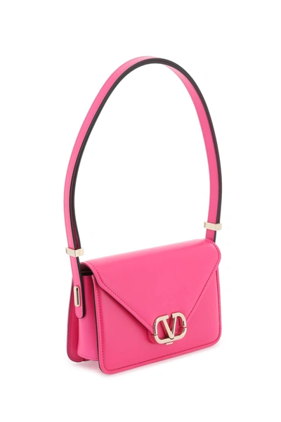 Shop Valentino Garavani Small Shoulder Letter Bag Women In Pink