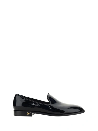 Shop Giuseppe Zanotti Loafers In Black