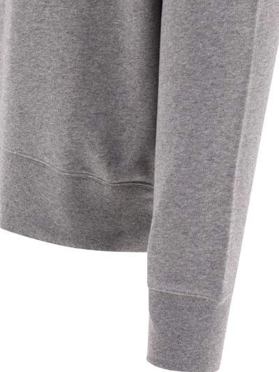 Shop Acne Studios "face" Sweatshirt In Grey
