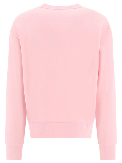 Shop Acne Studios "face" Sweatshirt In Pink