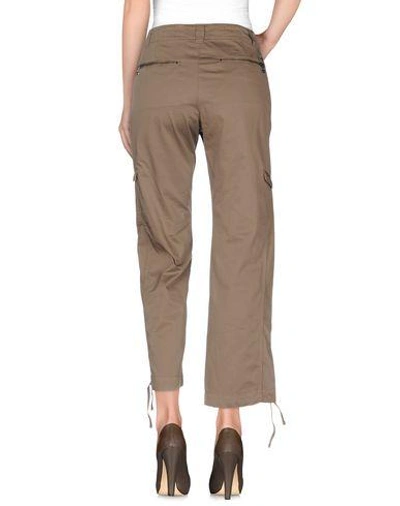 Shop Dondup Casual Pants In Khaki