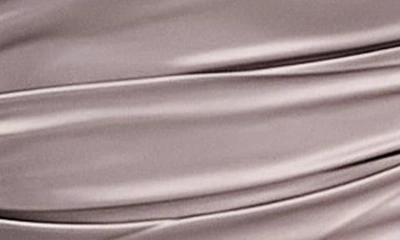 Shop Asos Design Satin Corset Top In Grey