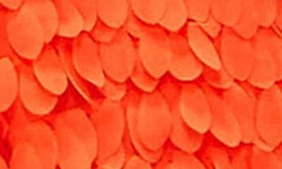 Asos Design Edition Appliqué Long Sleeve Trapeze Minidress In Red