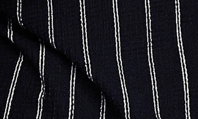 Shop Asos Design Stripe Polo In Navy