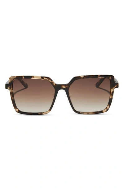 Shop Diff Esme 53mm Gradient Square Sunglasses In Brown Gradient
