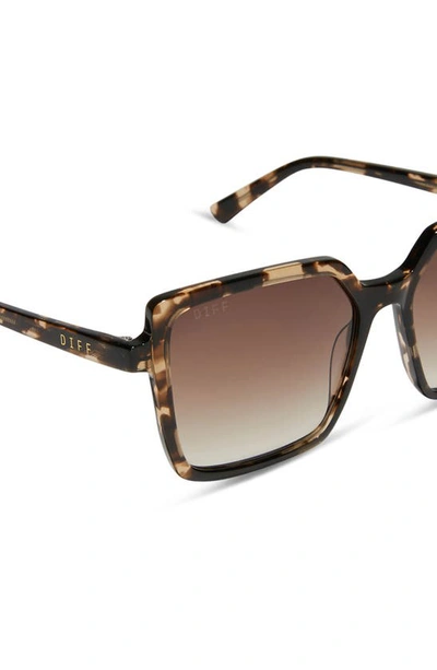 Shop Diff Esme 53mm Gradient Square Sunglasses In Brown Gradient