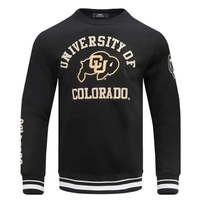 Shop Pro Standard Black Colorado Buffaloes Classic Stacked Logo Pullover Sweatshirt