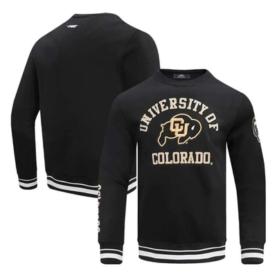 Shop Pro Standard Black Colorado Buffaloes Classic Stacked Logo Pullover Sweatshirt