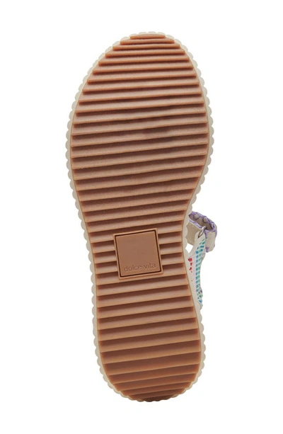 Shop Dolce Vita Debra Platform Sandal In Ivory Multi Nubuck