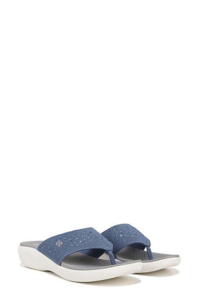 Shop Bzees Cruise Bright Flip Flop In Blue