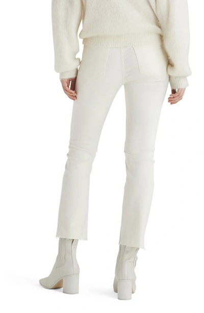 Rag & Bone Peyton Mid-rise Ankle Bootcut Jeans In Ecru