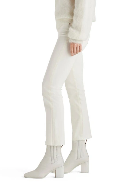 Rag & Bone Peyton Mid-rise Ankle Bootcut Jeans In Ecru