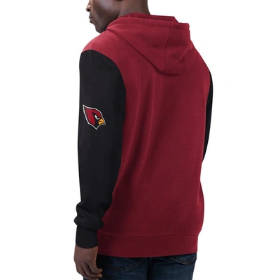 Shop G-iii Sports By Carl Banks Cardinal/black Arizona Cardinals T-shirt & Full-zip Hoodie Combo Set