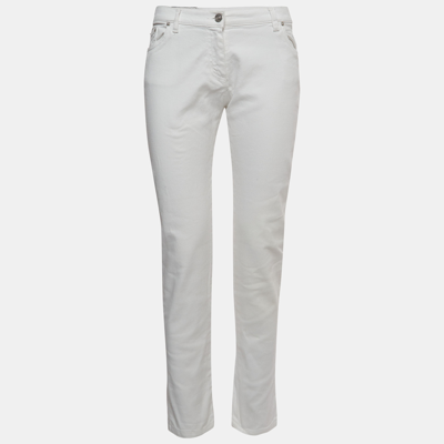 Pre-owned Kenzo White Denim Slim Fit Jeans S