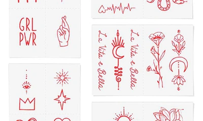 Shop Inked By Dani Red Ink Temporary Tattoos