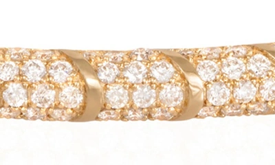 Shop L'atelier Nawbar Psychadeliah Diamond Bangle In 18k Yellow Gold