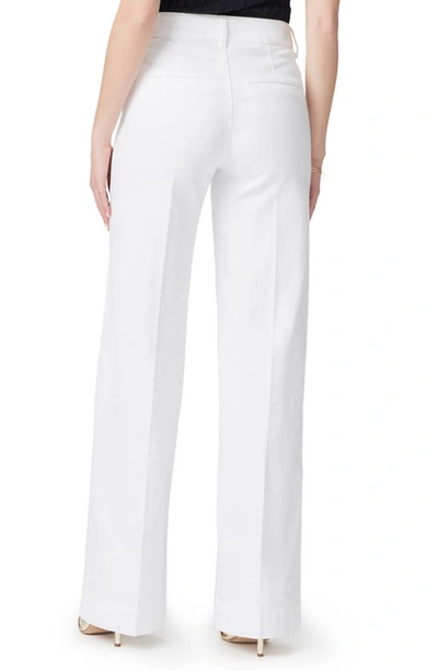 Shop Paige Sasha High Waist Wide Leg Trouser Jeans In Crisp White